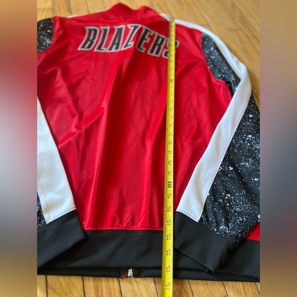 Portland Trail Blazers NBA Track Jacket Men’s Size XXL Red Black Back Logo - Picture 7 of 7
